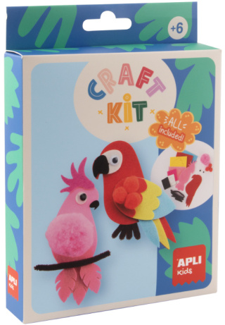 Zestaw kreatywny DIY Craft Kit Apli Kids - Filcowe Ptaki