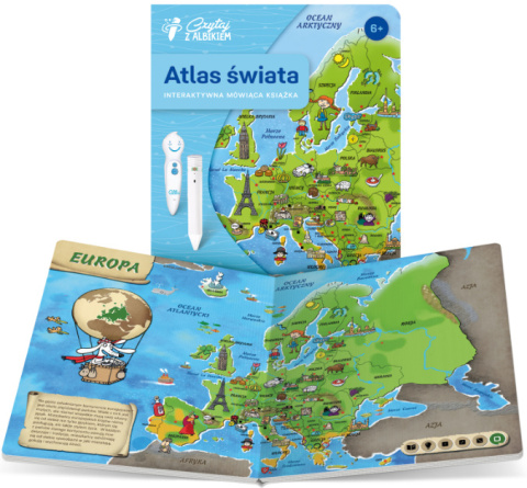 ALBI Książka Atlas świata 6+ ALBI Książka Atlas świata 6+