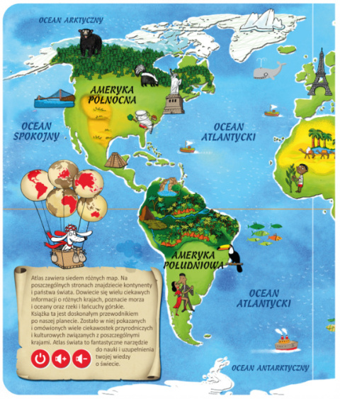 ALBI Książka Atlas świata 6+ ALBI Książka Atlas świata 6+