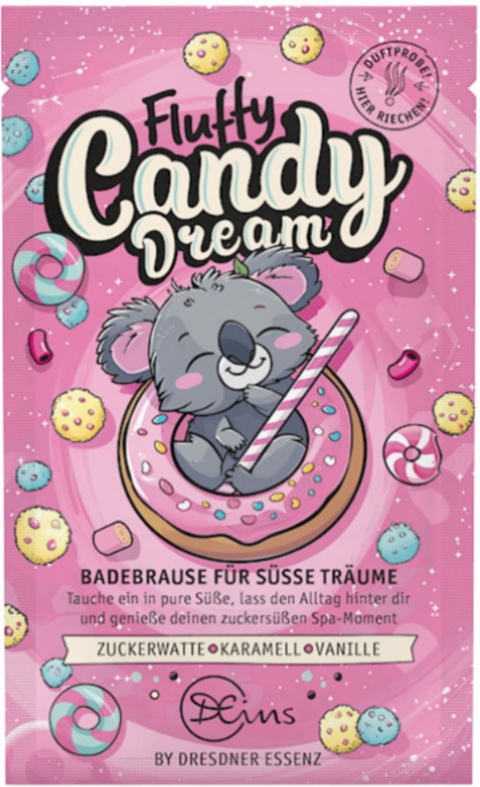 FLUFFY CANDY DREAM cukierkowa pianka do kąpieli 60g DRESDNER ESSENZ