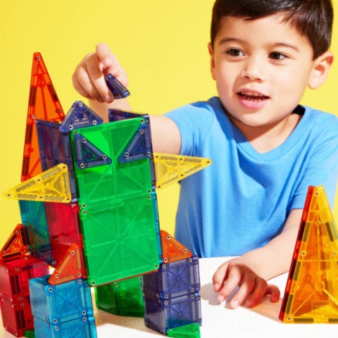 MAGNA-TILES Klocki Magnetyczne COMBO microMAGS 62 el.
