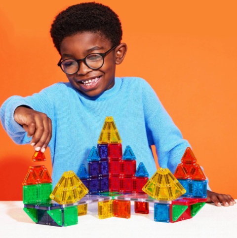 MAGNA-TILES Klocki Magnetyczne microMAGS 70 el.
