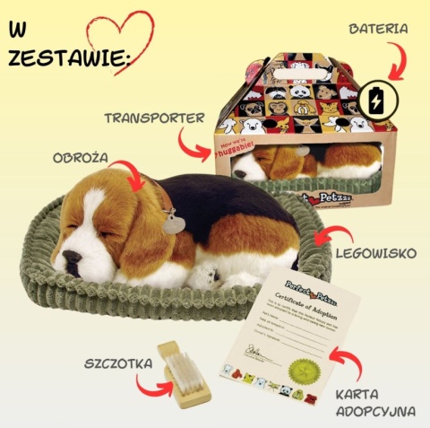 Perfect Petzzz Oddychający Szczeniaczek Beagle