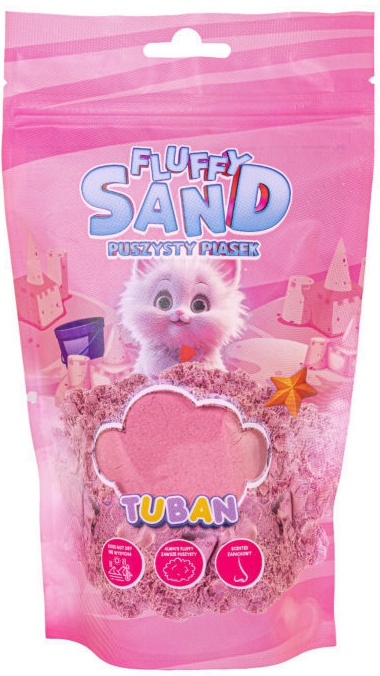 TUBAN PIASEK KINETYCZNY FLUFFY SAND – PUSZYSTY PIASEK RÓŻOWY 90 g