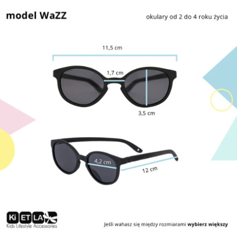 KIETLA OKULARY PRZECIWSŁONECZNE DLA DZIECI WaZZ Peony 2-4 LATA