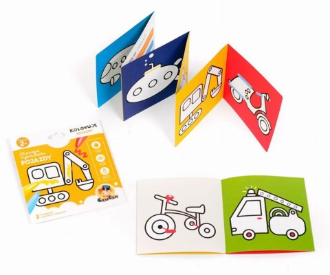 Długie rysowanki 2+ Koloruję. Pojazdy Długie rysowanki 2+ Koloruję. Pojazdy