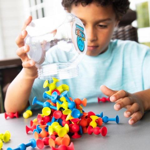 OUTLET Fat Brain Przyssawki Squigz Mini Klocki 75 el