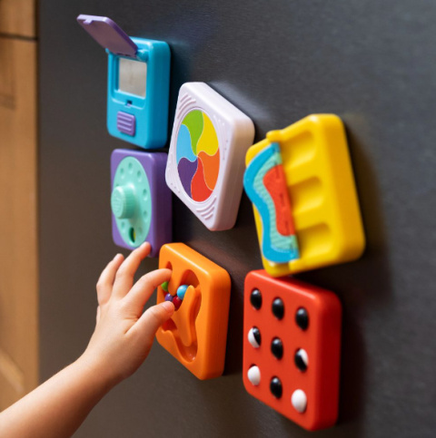 PlayTab Sensoryczne Kwadraty Zestaw 2 Biało-Czarne Kuleczki Fat Brain PlayTab Sensoryczne Kwadraty Zestaw 2 Biało-Czarne Kuleczki Fat Brain
