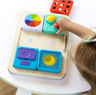 PlayTab Sensoryczne Kwadraty. Zestaw 4 z Kołem Zębatym Fat Brain