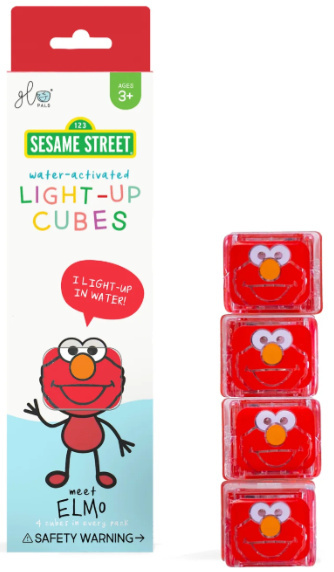 Glo Pals Kostki sensoryczne świecące w wodzie Elmo Ulica Sezamkowa Glo Pals Kostki sensoryczne świecące w wodzie Elmo Ulica Sezamkowa