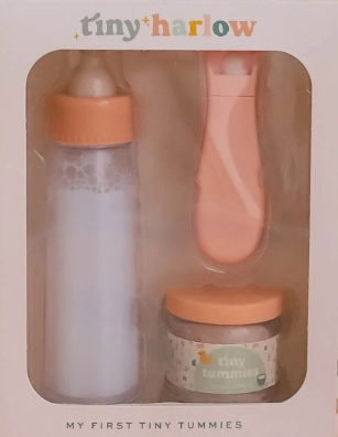 Tiny Harlow Zestaw Tiny Tummies Magiczna butelka i słoiczek