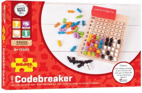 BIGJIGS TOYS MASTERMIND GRA LOGICZNA DREWNIANA ŁAMACZ KODÓW