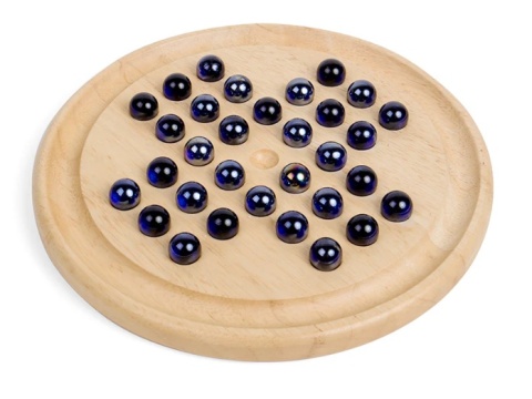 BIGJIGS TOYS SOLITAIRE SAMOTNIK GRA STRATEGICZNA LOGICZNA SZKLANE KULKI