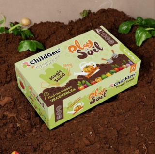 ChildGen Piasek kinetyczny Magiczna gleba z warzywami 100% naturalny 907g