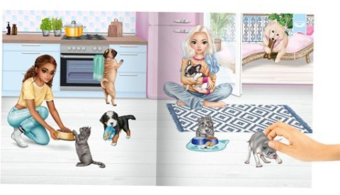 TOPMODEL Zestaw z naklejkami Kitty i Doggy Sticker Fun