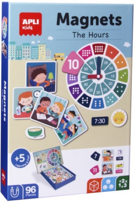 Magnetyczna układanka Apli Kids - Godziny