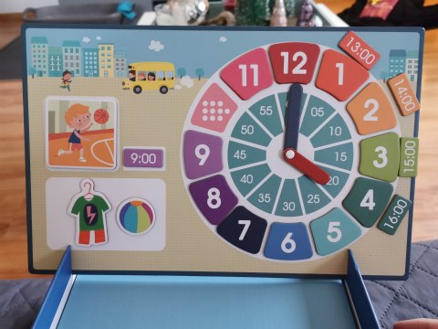 Magnetyczna układanka Apli Kids - Godziny