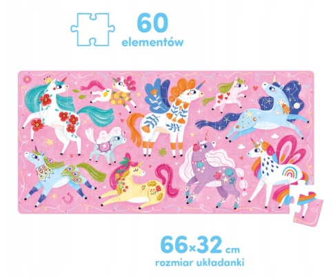 CZUCZU Puzzle 60 el. Ach Jednorożce
