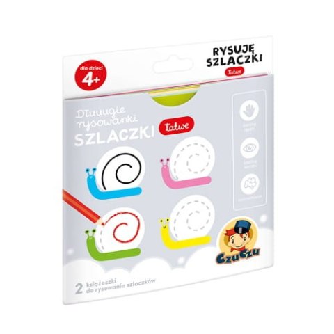 CzuCzu Książeczka edukacyjna Rysuję szlaczki łatwe 4+