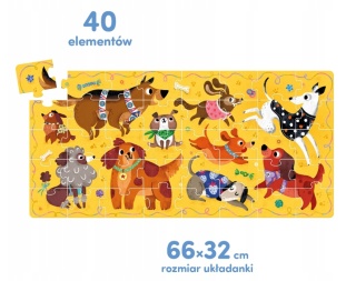 CzuCzu Puzzle Hau Pieski 40el.