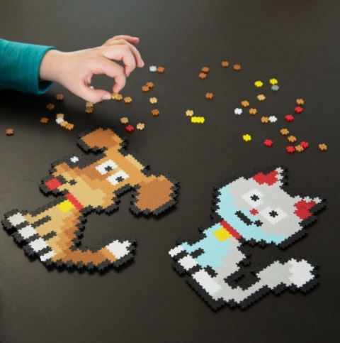 FAT BRAIN TOYS Puzzelki Pixelki Jixelz Zwierzęta Domowe 700 el.