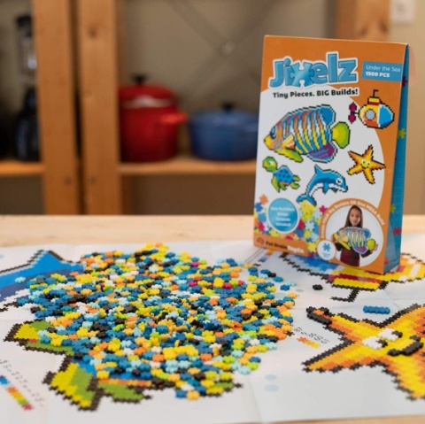 FAT BRAIN Puzzelki Pixelki Jixelz. Pod Wodą. 1500 elementów