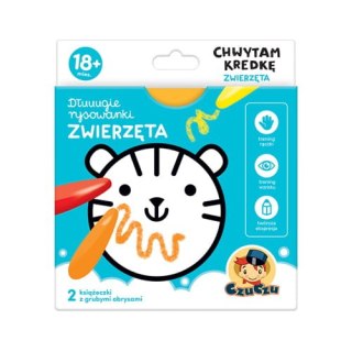 CzuCzu Dłuuugie rysowanki Chwytam kredkę Zwierzęta 18+