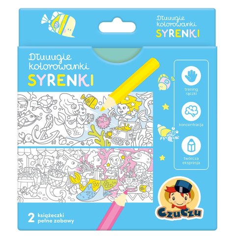 Dłuuugie kolorowanki Syrenki