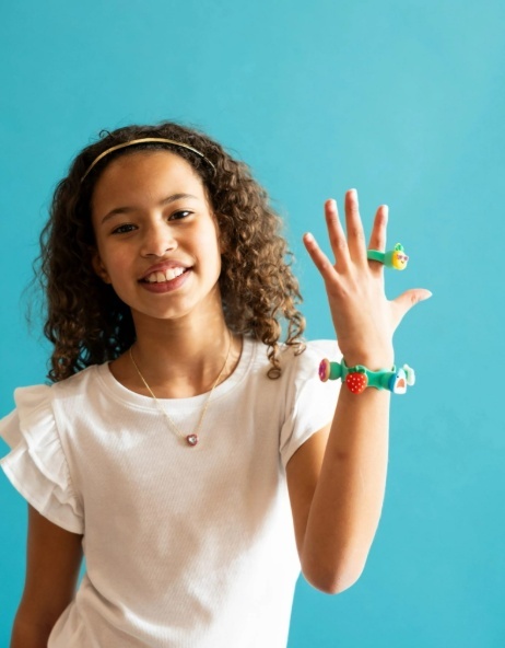 FAT BRAIN TOYS Biżuteria Plip Charms Zestaw Turkusowy