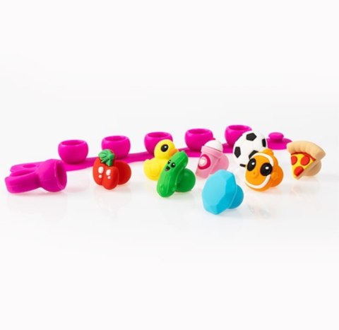 Fat Brain Toy Biżuteria Plip Charms Zestaw Różowy
