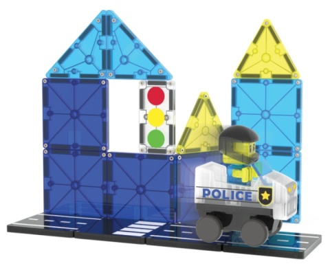 MAGNA-TILES Klocki Magnetyczne Police Patrol 20 el.