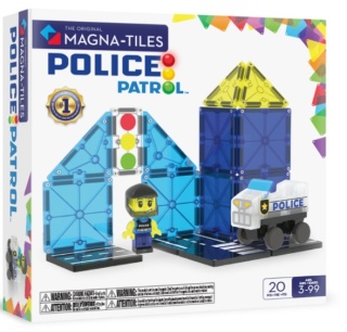MAGNA-TILES Klocki Magnetyczne Police Patrol 20 el.