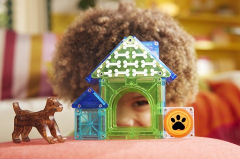 MAGNA-TILES Klocki Magnetyczne Dog House 13 el.