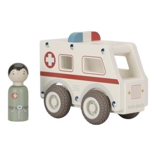 LITTLE DUTCH AMBULANS DREWNIANE AUTKO KARETKA SAMOCHODZIK FSC