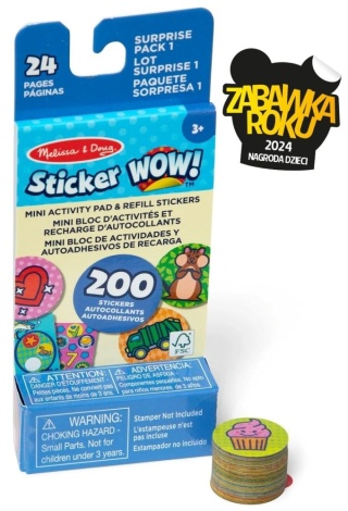 Sticker WOW Mini notesik z naklejkami niespodziankami- uzupełnienie Melissa