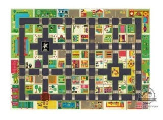 Puzzle ulice w mieście ze znakami drogow. DJ07161