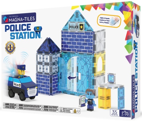 MAGNA-TILES® Klocki Magnetyczne Police Station 35 el.