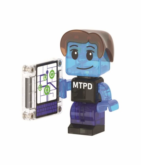 MAGNA-TILES® Klocki Magnetyczne Police Station 35 el.