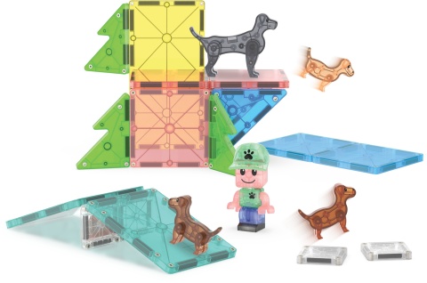 MAGNA-TILES® Klocki Magnetyczne Puppy Park 27 el.