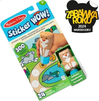 Sticker WOW! Stempelek z naklejkami - Króliczek