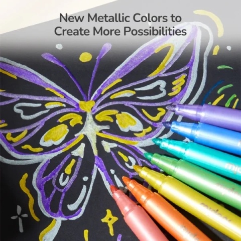 mideer Markery akrylowe w miękkim opakowaniu (36 kolorów) MD3390