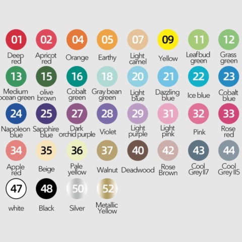 mideer Markery akrylowe w miękkim opakowaniu (36 kolorów) MD3390