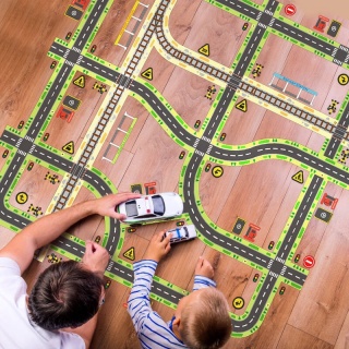 mideer Taśmy drogowe i naklejki znaków (2 taśmy, 10 naklejek)