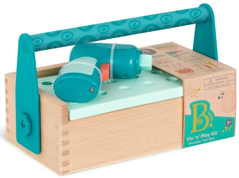 B.TOYS Fix ‘n’ Play Kit – skrzynka małego majsterkowicza, z WIERTARKĄ