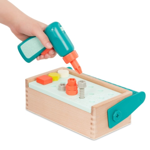 B.TOYS Fix ‘n’ Play Kit – skrzynka małego majsterkowicza, z WIERTARKĄ