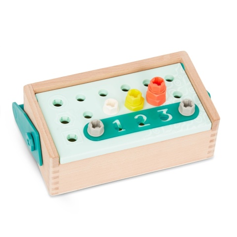B.TOYS Fix ‘n’ Play Kit – skrzynka małego majsterkowicza, z WIERTARKĄ