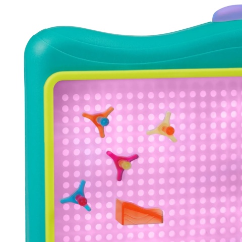 B.TOYS Light-Up Marble Drop – podświetlany tor kulkowy i świetlna tablica artystyczna 2w1 (180 el.)