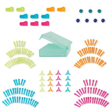 B.TOYS Light-Up Marble Drop – podświetlany tor kulkowy i świetlna tablica artystyczna 2w1 (180 el.)