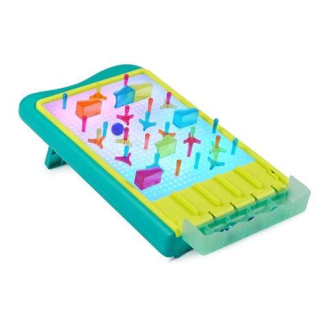 B.TOYS Light-Up Marble Drop – podświetlany tor kulkowy i świetlna tablica artystyczna 2w1 (180 el.)