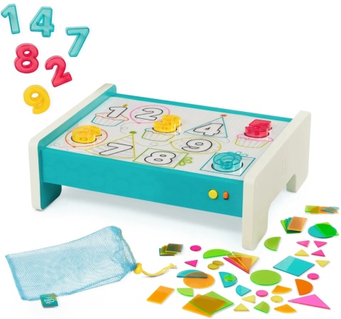 B.TOYS Look & Shine – edukacyjny podświetlany stolik do rysowania (71 el.)